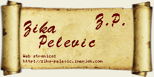 Žika Pelević vizit kartica